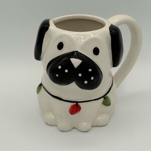 Wondershop Earthenware Holiday Dog Ceramic Mug - Black and White